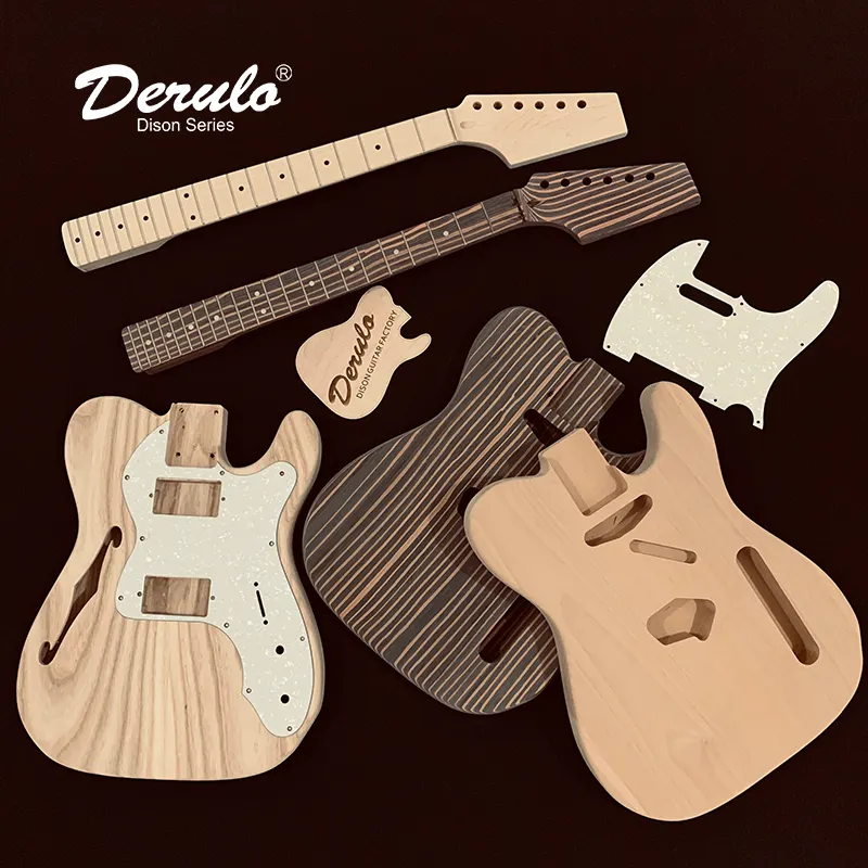 Derulo <span class=keywords><strong>kit</strong></span> de <span class=keywords><strong>guitarra</strong></span> elétrica, <span class=keywords><strong>kit</strong></span> de <span class=keywords><strong>guitarra</strong></span> elétrica de alta qualidade, sem acabamento, corpo cinza, canadá, pescoço, rosewood, fretboard, tipo oem, clássico