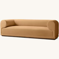 Canapé d'angle Chesterfield moderne en cuir véritable, multifonctionnel, pour salon, 3 places, accoudoirs incurvés, taille Queen, 115 cm de large