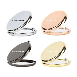 <span class=keywords><strong>Specchio</strong></span> Tascabile di Lusso Elegante e Portatile, Compatto da Viaggio, Bifacciale con Cornice in Metallo Lucido, <span class=keywords><strong>Specchio</strong></span> Ingranditore per <span class=keywords><strong>Trucco</strong></span> da Donna - Product Image 1