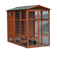 Meilleure Vente Grande Cage pour Animaux Poulailler Extérieur en Bois Grande Capacité pour 15-20 Poules