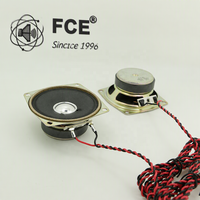 Haut-parleur carré large bande FCE 66x66mm 8Ω 3W pour enceinte Bluetooth/Voix intelligente/Alarme de sécurité/Système de conférence