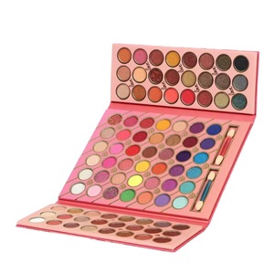 Paleta <span class=keywords><strong>de</strong></span> <span class=keywords><strong>Sombras</strong></span> <span class=keywords><strong>de</strong></span> Ojos <span class=keywords><strong>de</strong></span> 90 <span class=keywords><strong>Colores</strong></span>, Incluye Brocha Cosmética, Brillo Prensado Directo <span class=keywords><strong>de</strong></span> Fábrica, Paleta <span class=keywords><strong>de</strong></span> Maquillaje Personalizada, Resistente al Agua, Alta Pigmentación - Product Image 3
