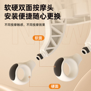Jiaren Neck Massager Rechargeable Kneading Massage For Neck And Shoulder With Soft Hard Dual Heads - Product Image 1