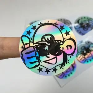 Custom Holografische 3d Maker Veiligheid Film Clear Hologram Label Beveiliging Holografische Anti-namaak Sticker