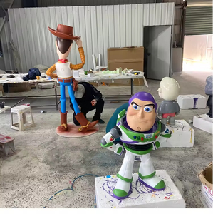 Özel Yapım Anime Figürleri Açık Hava Sergisi Gerçek Boyutlu Buzz Lightyear Woody Çizgi Film Oyuncak Hikayesi Heykeli Anime Figürleri Reçine Heykeli - Product Image 3
