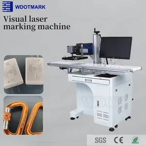 Machine de marquage laser à fibre Wdotmark à positionnement automatique visuel, haute vitesse, pour pièces métalliques et ligne de production de clés USB - Product Image 1