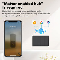 Interruptores de Panel Manuales Inteligentes Tuya de 1/2/3/4 Gang con Control Remoto para el Hogar, Interruptor de Luz de Pared WiFi Compatible con Home Matter