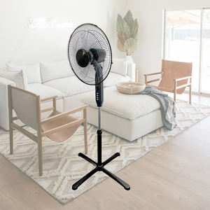 Ventilateur sur pied de grande taille, 16 pouces, noir, 5 pales, économie d'énergie, pour le bureau et la maison, vente chaude en Chine - Product Image 3