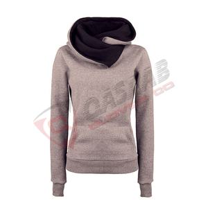 Oversized Women Casual Women Autumn-Winter Cotton Long-Sleeve Fleeced-Warmed Hoodies <b>Sweatshirt</b> With Doubled-Pockets - Product Image 3