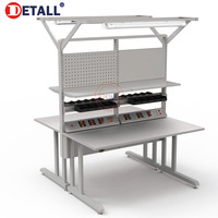 Detall Établi fixe en acier ESD de haute qualité pour atelier