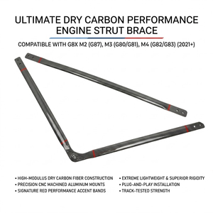 <span class=keywords><strong>Barra</strong></span> de Refuerzo del Motor de Fibra de Carbono Seca para BMW G80 G82 G87 M2 M3 M4 - Product Image 2