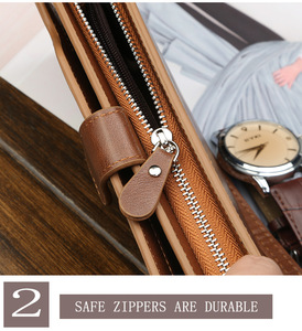 Baellerry di <span class=keywords><strong>Lusso</strong></span> di Marca Degli Uomini <span class=keywords><strong>Portafogli</strong></span> Lungo Degli Uomini Della Borsa di Sesso Maschile Frizione Portafoglio In Pelle Con Cerniera Con Maniglia Della Cinghia - Product Image 6