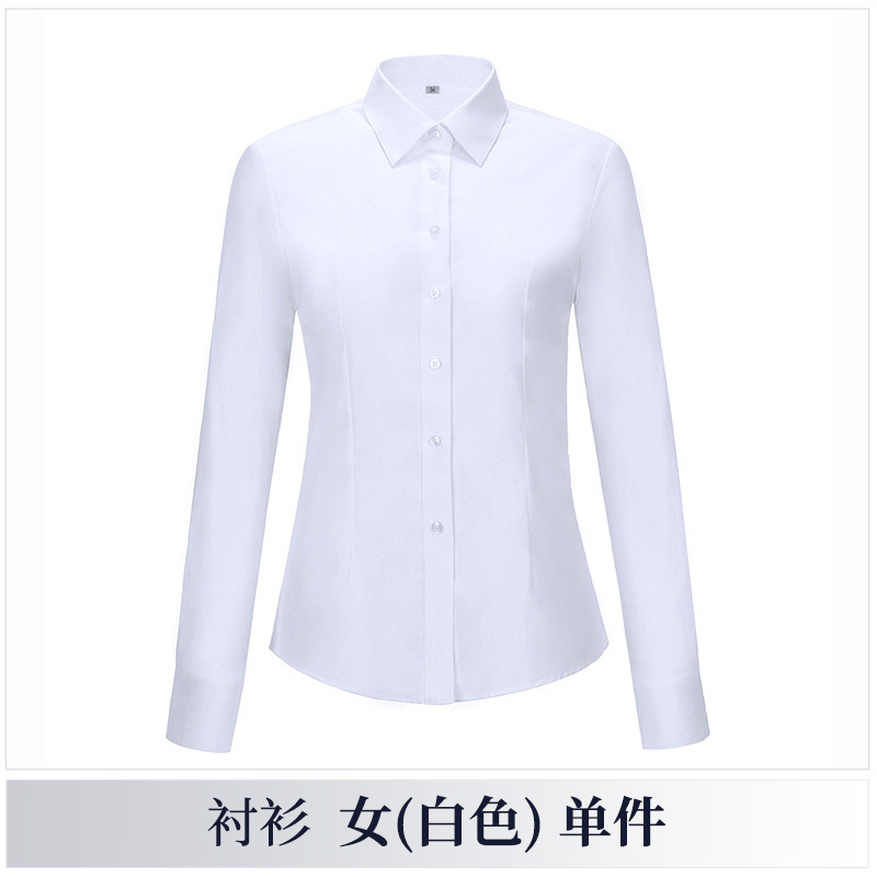 698 White Women's Long-Sleeved Shirt