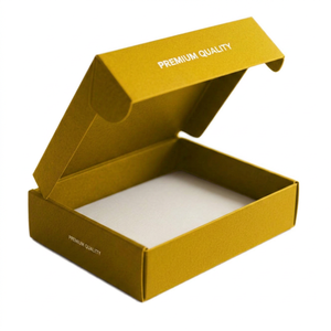 Luxury Customized Premium Gold Foil Brown Cardboard Corrugated Gift Packaging Box for Shipping and Gift Packaging - Product Image 3