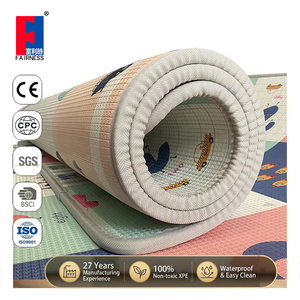 Fairness Factory Großhandel Anpassbare Rollbare XPE-Spielmatte für Kinder, Ungiftige Schaumstoff-Bodenmatte zum Krabbeln für Babys und Kleinkinder - Product Image 1