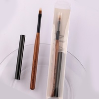 Ensemble de 12 pinceaux à ongles professionnels avec manche en bois de qualité supérieure pour salon, stylo de peinture au gel écologique avec logo personnalisé