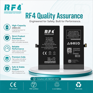 Batería RF4 de 2480 <span class=keywords><strong>mAh</strong></span> para <span class=keywords><strong>iPhone</strong></span> <span class=keywords><strong>13</strong></span> <span class=keywords><strong>Mini</strong></span>, 100% de Salud, Alta Capacidad, Repuesto para Teléfono Móvil, Venta Directa de Fábrica al por Mayor - Product Image 2