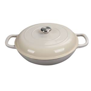 3.6 QT Braise Enameled Cast Iron <strong>Casserole</strong> <strong>Pan</strong> Lasagna Non Stick Enamel Covered <strong>Casserole</strong> Skillet Dutch Oven Pot <strong>with</strong> <strong>Lid</strong> - Product Image 3
