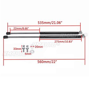 2 Amortiguadores de Gas para Capó de Coche, Soporte de Elevación para Skoda Octavia A7 MK3, Varilla Hidráulica de Acero Inoxidable 2012 2013 - 2020 - Product Image 5