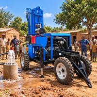 Foreuse de puits d'eau de fabrication chinoise, certifiée CE ISO, très demandée, pour forage de puits de 100m, 200m, 300m