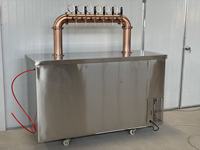 Distributeur de bière Kegerator commercial personnalisé en acier inoxydable avec refroidissement par compresseur pour bar