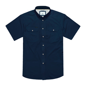 Camisa de pesca con botones, diseño personalizado, estampado integral con diseño de peces, manga corta, capucha perforada, ropa de pesca de alto rendimiento. - Product Image 6