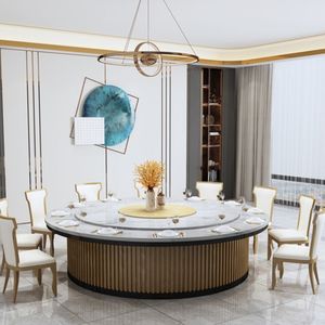 <span class=keywords><strong>Grande</strong></span> <span class=keywords><strong>table</strong></span> ronde électrique pour <span class=keywords><strong>20</strong></span> <span class=keywords><strong>personnes</strong></span>, plaque de roche rotative, <span class=keywords><strong>table</strong></span> pour hot pot dans une salle privée d'hôtel et de club - Product Image 4