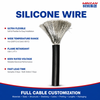 Ultraflex 16awg 18awg 20awg 22awg 24awg 26awg 28awg 30awg Cable de cobre estañado con aislamiento de silicona flexible Cable eléctrico