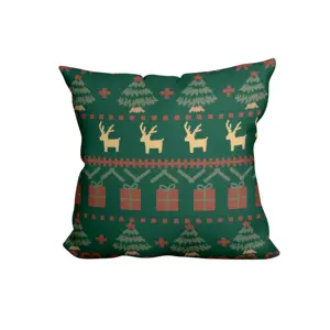 Nueva almohada de Navidad funda de almohada sofá impresión simple decoración de vacaciones sala de estar dormitorio almohada cojín