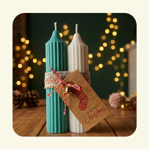 เทียนหอมตกแต่งลายเสา สำหรับบ้าน งานแต่งงาน ของขวัญ - Product Image 3