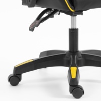 Chaise de jeu Esports en cuir PU ergonomique avec dossier haut, appui-tête, support lombaire, pivotant à 360 degrés, repose-pieds, OEM, LED RGB
