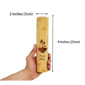 Ataúd de urna para mascotas de bambú ecológico de lujo moderno para perros y gatos cremación personalizada - Product Image 4