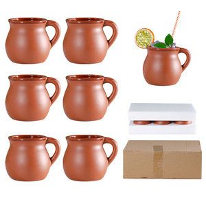 Tazas de <span class=keywords><strong>Barro</strong></span> de 12 oz, Tazas de <span class=keywords><strong>Barro</strong></span> Mexicanas, Tazas de Café Mexicanas con Asa para Fiesta de <span class=keywords><strong>Barro</strong></span> - Product Image 5