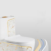 Appareils sanitaires de haute qualité ensemble de cuvette de toilette une pièce Upflush de luxe Wc Piss Commode toilette en céramique