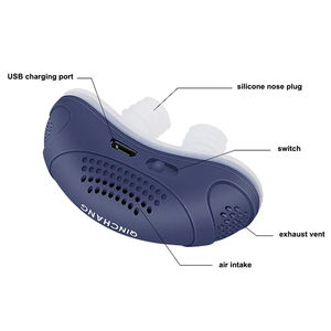 Dispositivo Microeléctrico Inteligente Antirronquidos con Pulsos EMS, Recargable, para Apnea del Sueño, Ayuda para Dejar de Roncar, para Hombres y Mujeres - Product Image 6