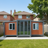 Casa Contenedor Modular Cilíndrica Francesa de 10 pies, Estructura de Acero y Madera, Panel Sándwich EPS, 2 Dormitorios, Baño Integrado
