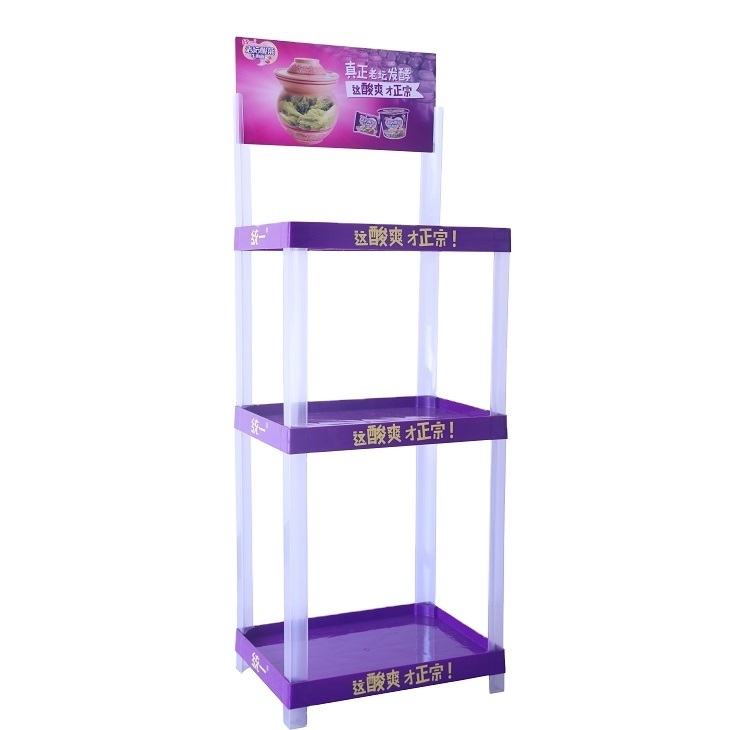 Beviis Custom Plastic Display Racks for Motor Oil Water Bottle Display Stands Plastic Shelf for Retail Store Shop — view 2