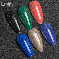Vernis à ongles LED UV 15ml populaire Disco réfléchissant Soak Off Gel Polish avec Flakies magnétiques Designer Liquid en bouteille