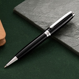 Classique Premium Noir Métal Stylo À Bille Laque Personnalisé Peinture Couleurs Brillant Mat Signature Stylo À Bille avec Logo - Product Image 3