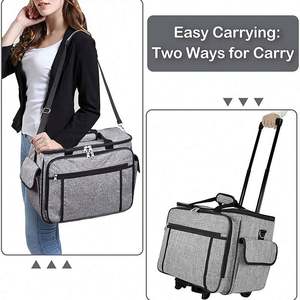 กระเป๋าใส่จักรเย็บผ้าแบบมีล้อ ตัวอย่างสินค้าฟรี, กระเป๋าใส่จักรเย็บผ้าแบบมีล้อถอดออกได้, กระเป๋าใส่จักรเย็บผ้าแบบมีล้อลาก - Product Image 6