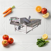 Nieuwe commerciële 304 roestvrijstalen automatische multifunctionele wasmachine met belletjesreiniging en motor voor restaurantgebruik, geschikt voor fruit.