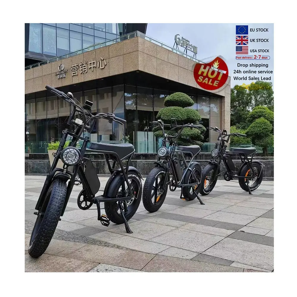 V8 ebike पूर्ण निलंबन ebike नई डिजाइन ई बाइक लंबी दूरी 20 "वसा टायर पहाड़ Fatbike इलेक्ट्रिक बाइक 48v 250w/1000w ई-बाइक