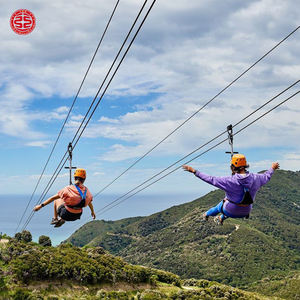 Adventure Zip line Siège Volant Câble Métallique en Acier Inoxydable Kit Zip Line Extérieur avec Accessoires Complets - Product Image 2