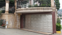 Porte de garage en alliage d'aluminium blanc de haute qualité, imperméable, avec revêtement en poudre, design moderne