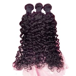 <span class=keywords><strong>Mechas</strong></span> de pelo ondulado al agua, cabello humano brasileño de Color Natural, gran oferta - Product Image 2