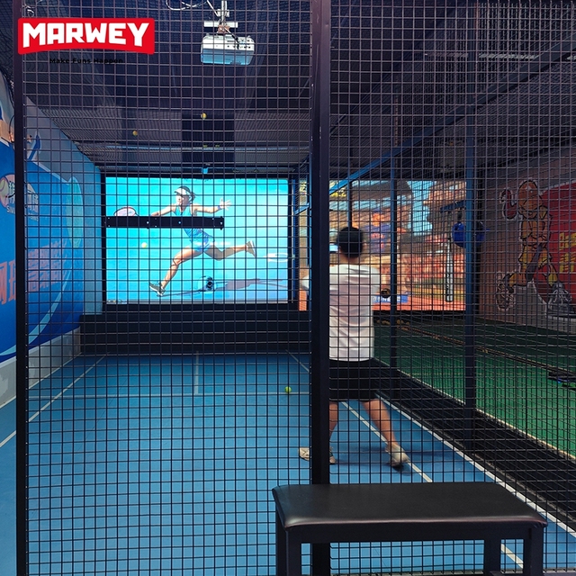 Marwey New Design Indoor Digital Training Equipment Indoor Tennis Sports Games Simulator with Monitor Hot Selling