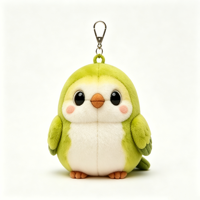 Peluche Perroquet Personnalisée ODM/OEM, Adorable Oiseau en Peluche, Porte-clés, Mini Breloque de Sac, Pendentif Promotionnel, Jouet Cadeau