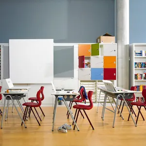 Klassen zimmer Student Tisch Stuhl hochwertige Studie Kunststoff Stuhl PE Sitz guten Preis