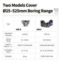 Barra de Mandrinado OEM ODM, Cabezal de Mandrinado de Acero de Alta Precisión Ajustable BRA-TC, Herramientas de Mandrinado en Bruto para Centro de Mecanizado CNC D35-D160mm