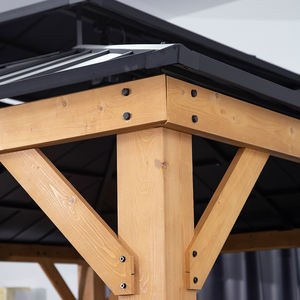 Gazebo extérieur de jardin extérieur de patio en bois de MIA avec le toit en métal - Product Image 3